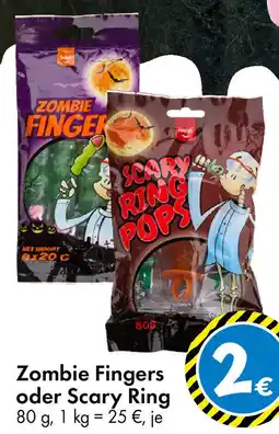 TEDi Zombie Fingers oder Scary Ring Angebot