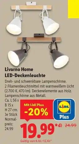 Lidl Livarno Home LED-Deckenleuchte Angebot