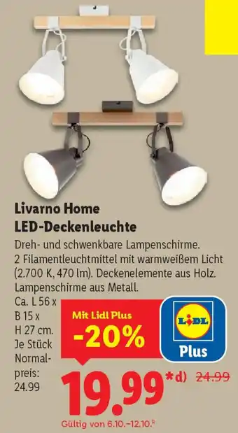 Lidl Livarno Home LED-Deckenleuchte Angebot