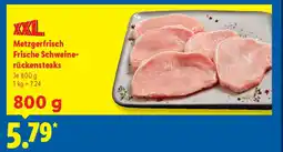 Lidl Metzgerfrisch Frische Schweine- rückensteaks Angebot
