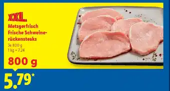 Lidl Metzgerfrisch Frische Schweine- rückensteaks Angebot