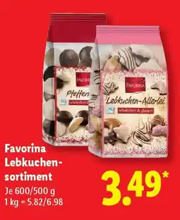 Lidl Favorina Lebkuchen- sortiment Angebot