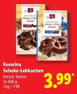 Lidl Favorina Schoko-Lebkuchen Angebot