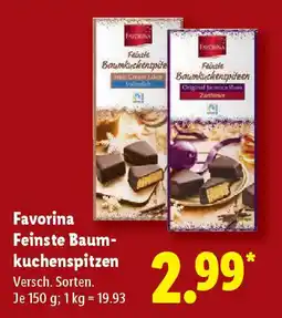 Lidl Favorina Feinste Baum- kuchenspitzen Angebot