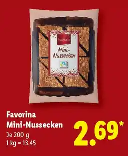 Lidl Favorina Mini-Nussecken Angebot