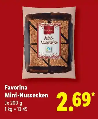 Lidl Favorina Mini-Nussecken Angebot