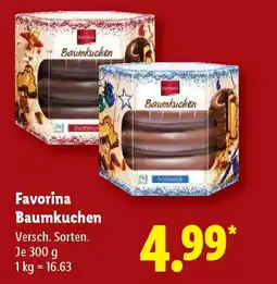 Lidl Favorina Baumkuche Angebot