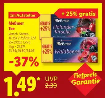 Lidl Meẞmer Tee Angebot