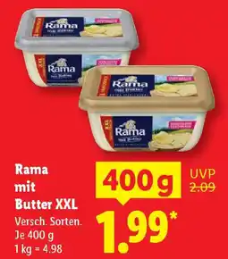 Lidl Rama mit Butter XXL Angebot