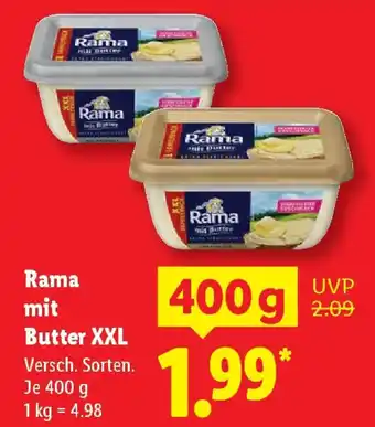 Lidl Rama mit Butter XXL Angebot