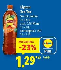 Lidl Lipton Ice Tea Angebot