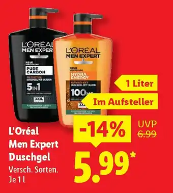 Lidl L'Oréal Men Expert Duschgel Angebot