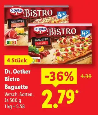 Lidl Dr. Oetker Bistro Baguette Angebot