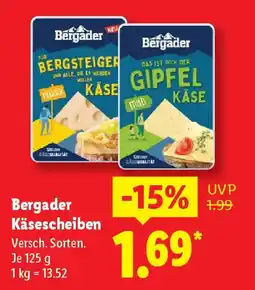 Lidl Bergader Käsescheiben Angebot