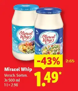 Lidl Miracel Whip Angebot