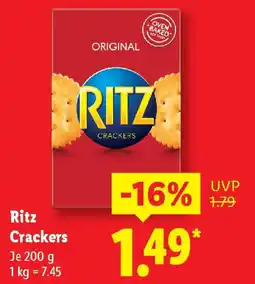 Lidl Ritz Crackers Angebot