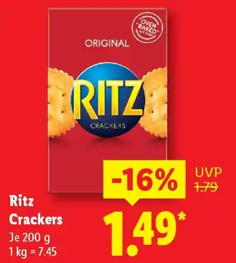 Lidl Ritz Crackers Angebot