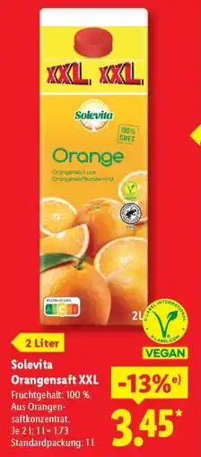 Lidl Solevita Orangensaft XXL Angebot