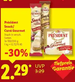 Lidl Président Snack/ Carré Gourmet Angebot