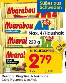 Rusta Marabou King Size Schokolade Angebot