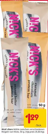Rusta Nick's Bars Wähle zwischen Angebot