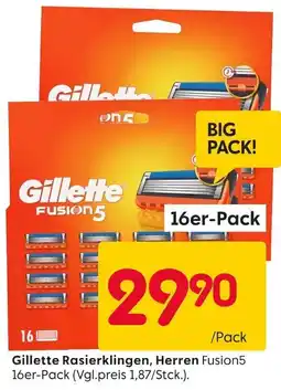 Rusta Gillette Rasierklingen, Herren Fusion5 16er-Pack Angebot