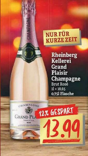 NP Discount Rheinberg Kellerei Grand Plaisir Champagne Angebot