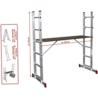 toom Baumarkt Krause Leiterngerüst 'Corda' 2 x 6 Sprossen Angebot
