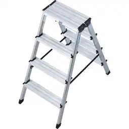 toom Baumarkt Krause Doppelstufenleiter 'Dopplo' 2 x 4 Stufen 240 cm Angebot