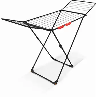toom Baumarkt Vileda Wäscheständer 'Universal Ultimate Black' schwarz rollbar 199 x 55 x 93 cm Angebot