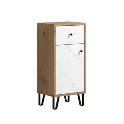 toom Baumarkt Unterschrank 'Touch' weiß, braun matt 36 x 79 x 29 cm Angebot
