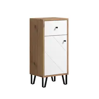 toom Baumarkt Unterschrank 'Touch' weiß, braun matt 36 x 79 x 29 cm Angebot