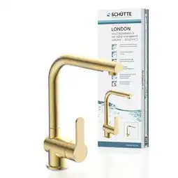 toom Baumarkt Schütte Spültischarmatur 'London' mattgold mit herausziehbarem Auslauf Angebot