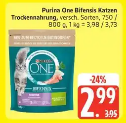Edeka Purina One Bifensis Katzen Trocken­nahrung Angebot