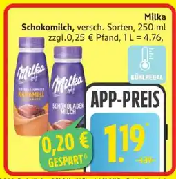Edeka Milka Schokomilch Angebot