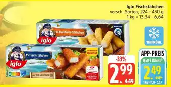 Edeka Iglo Fischstäbchen Angebot