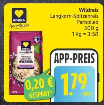 Edeka Wildreis Langkorn-Spitzenreis Parboiled Angebot