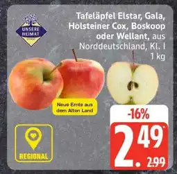 Edeka Tafeläpfel Elstar, Gala, Holsteiner Cox, Boskoop oder Wellant Angebot