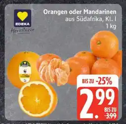 Edeka Orangen oder Mandarinen Angebot