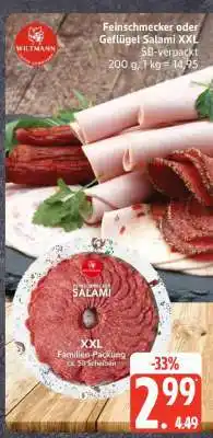 Edeka Feinschmecker oder Geflügel Salami XXL Angebot