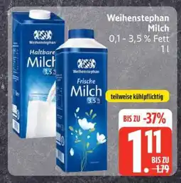 Edeka Weihenstephan Milch Angebot