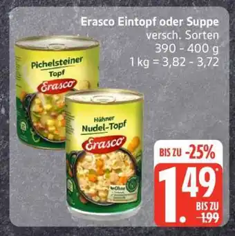 Edeka Erasco Eintopf oder Suppe Angebot