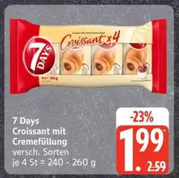 Edeka 7 Days Croissant mit Cremefüllung Angebot