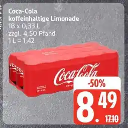 Edeka Coca-Cola koffeinhaltige Limonade Angebot