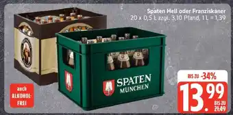 Edeka Spaten Hell oder Franziskaner Angebot