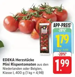Edeka EDEKA Herzstücke Mini Rispentomaten Angebot