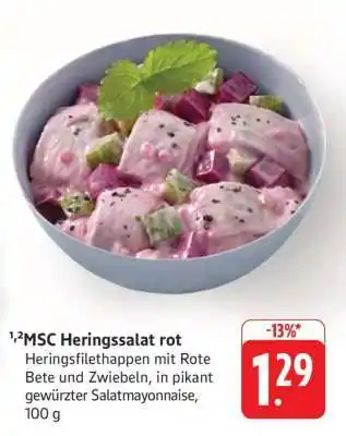 Edeka MSC Heringssalat rot Angebot