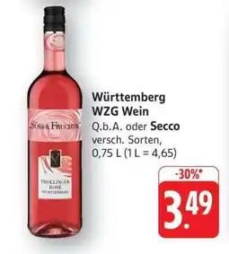 Edeka Württemberg WZG Wein Angebot