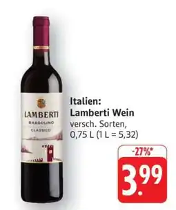 Edeka Lamberti Wein Angebot