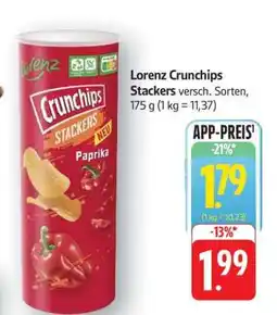 Edeka Lorenz Crunchips Stackers Angebot